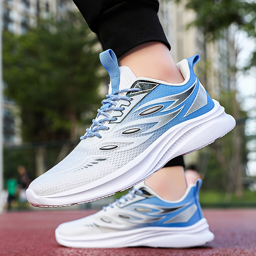 running shoes men s trendy woven knit breathable comfy non details 3