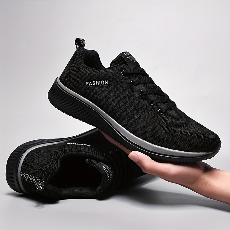 mens lightweight running shoes solid non slip low top lace up outdoor training hiking camping all seasons comfy free shipping on items shipped from temu temu details 4