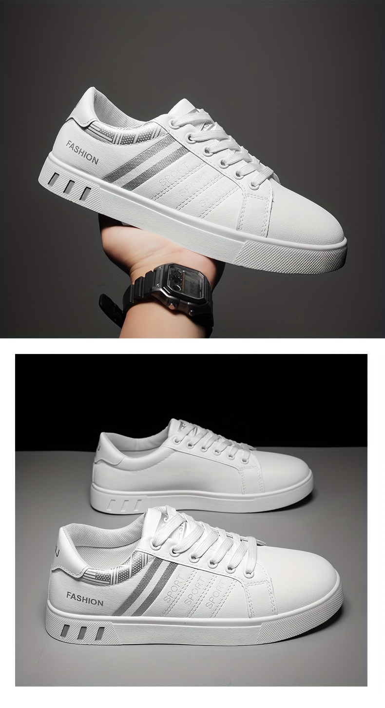 low top skateboard shoes plus size men s trendy striped details 7