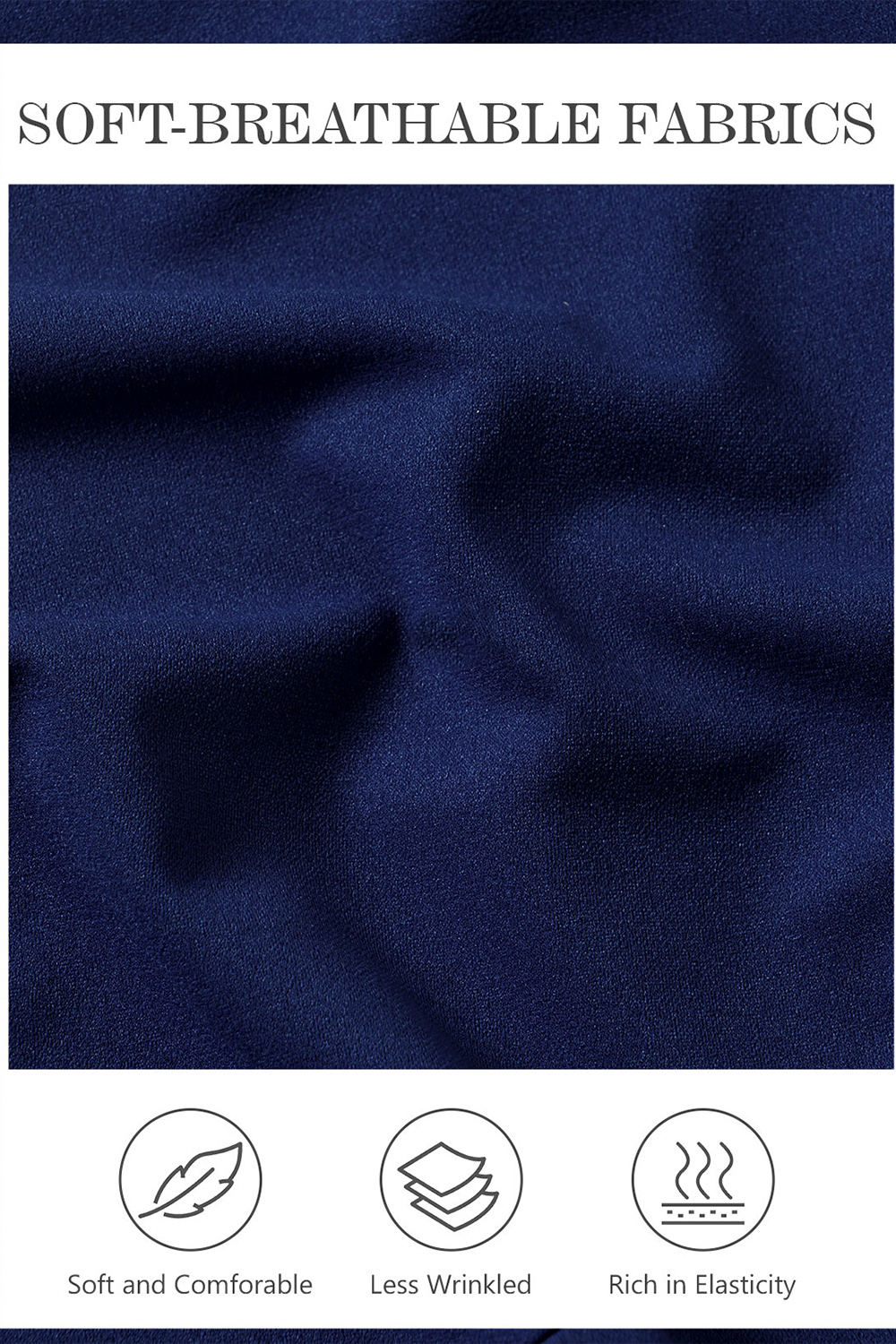 Elegant Navy Asymmetrical Cocktail Party Dress