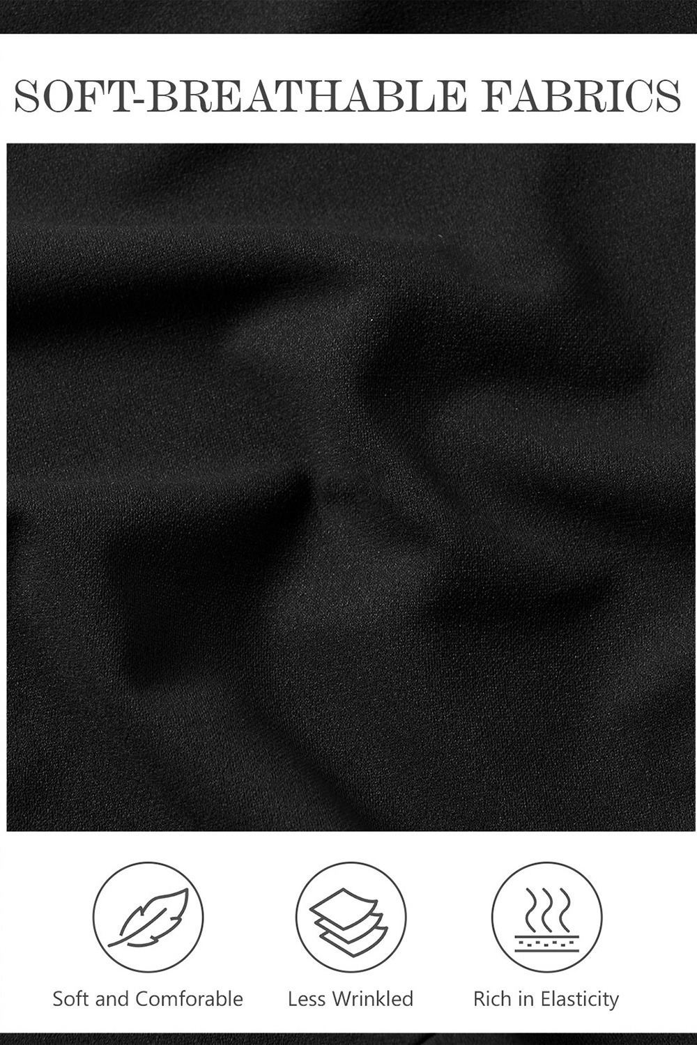 Black Cocktail Party Dress Formal Church Dress for Wedding Guest Fit Flare Modest Prom Midi Evening Dress