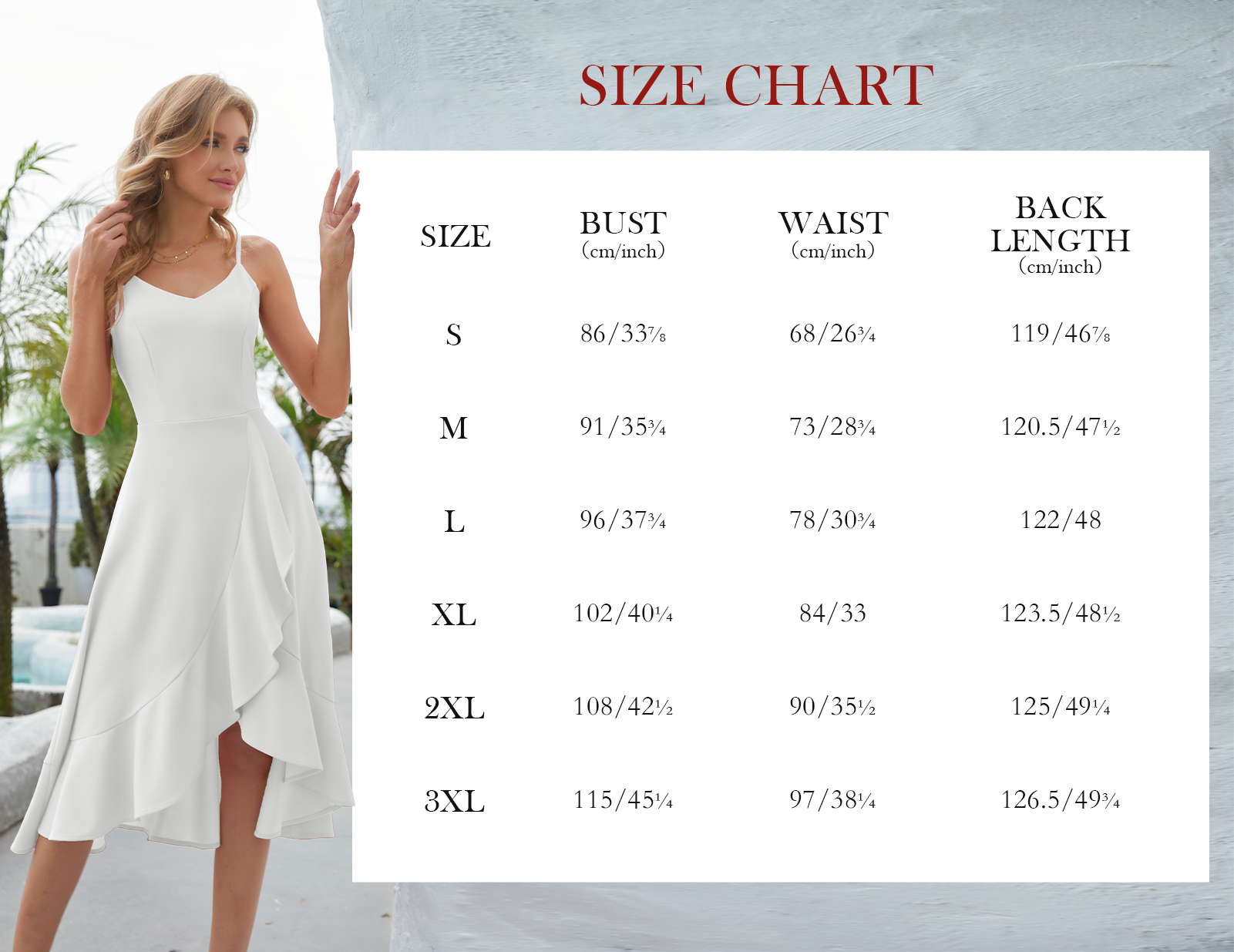 Elegant Adjustable Strap A-Line V-Neck Asymmetric Hem White Cocktail Dresses