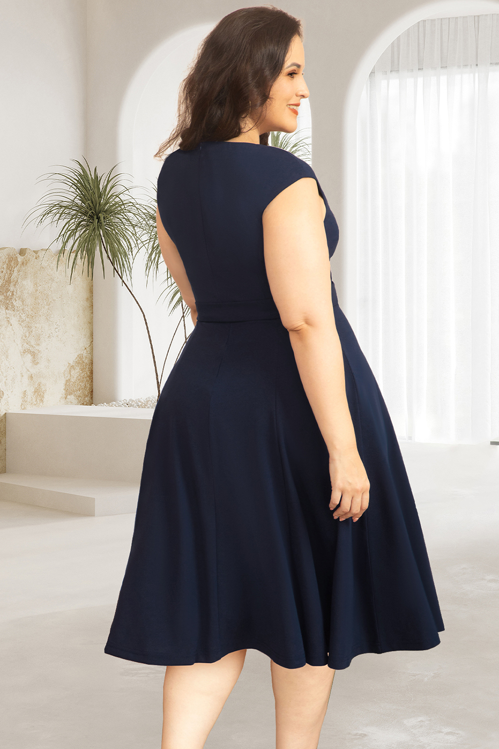 Women's Cocktail Dresses 2024 Modest Wedding Guest Dress, Graduation Prom & Bridesmaid