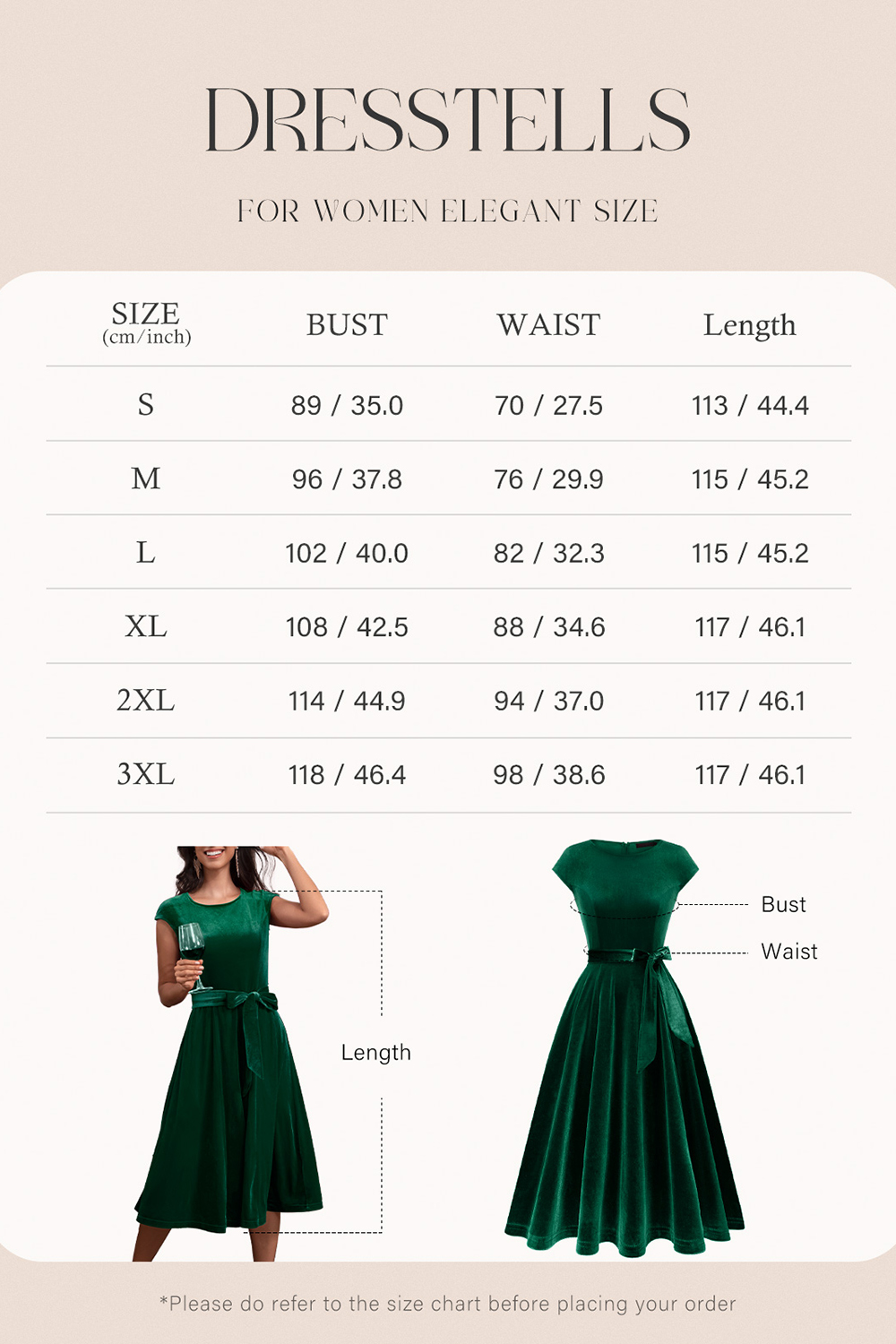 Elegant Round-Neck Short-Sleeve Bow-Tie Ruched Velvet Solid Color A-Line Midi Dress