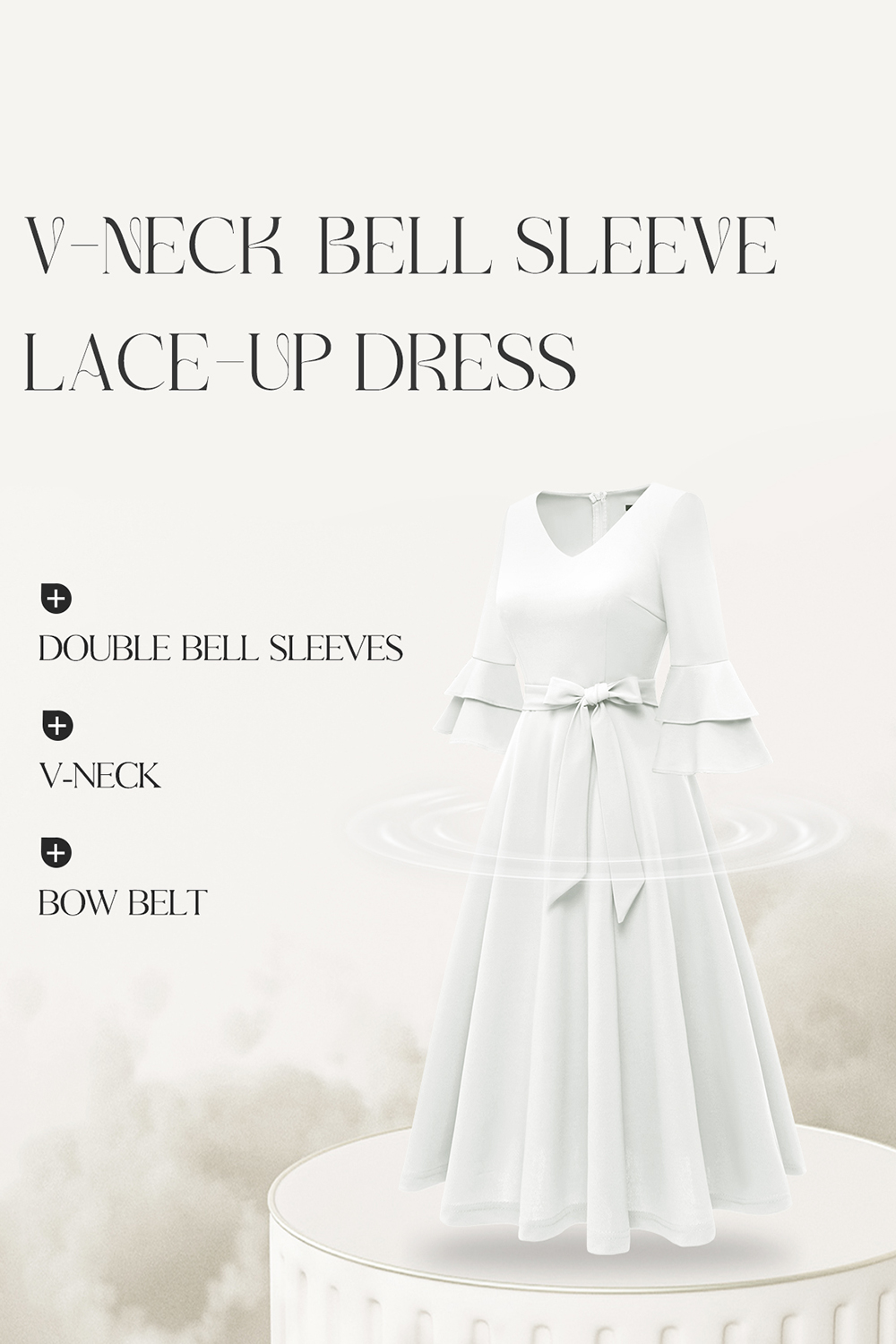 Elegant Chic White Wedding Party Dress