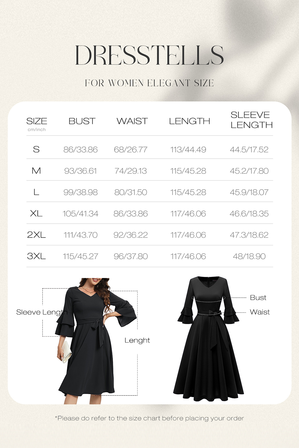 Elegant Chic Black Wedding Party Dress