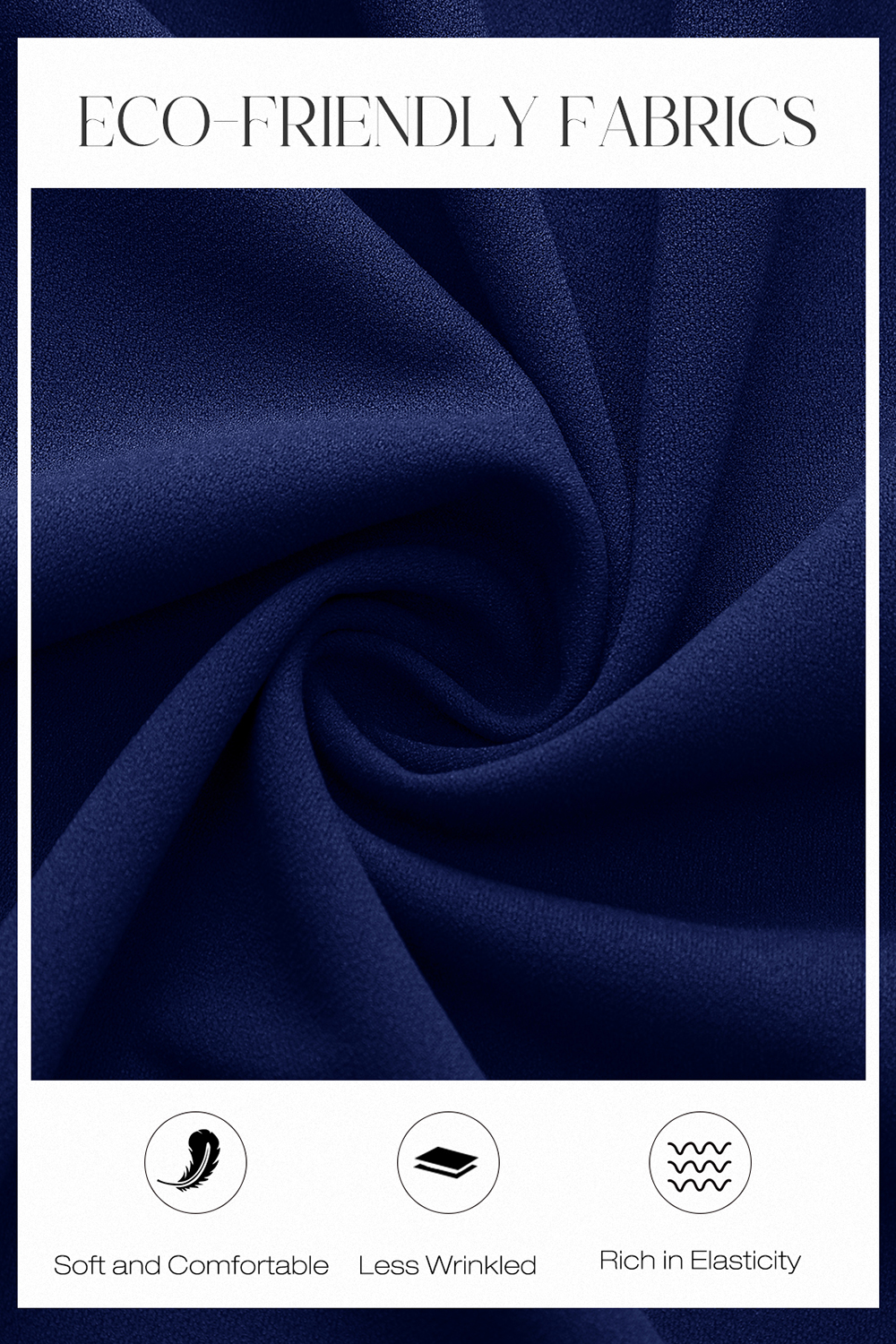 Elegant Chic Navy Wedding Party Dress