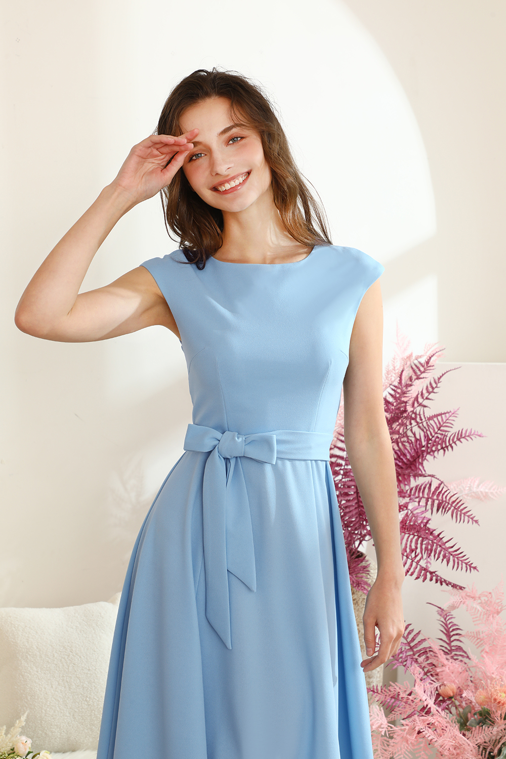 DRESSTELLS Women's Cocktail Dresses 2024 Modest Wedding Guest Dress, Graduation Prom & Bridesmaid