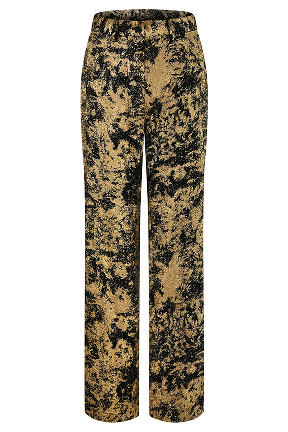 2 Piece Black Golden Notched Lapel Women Prom Suits