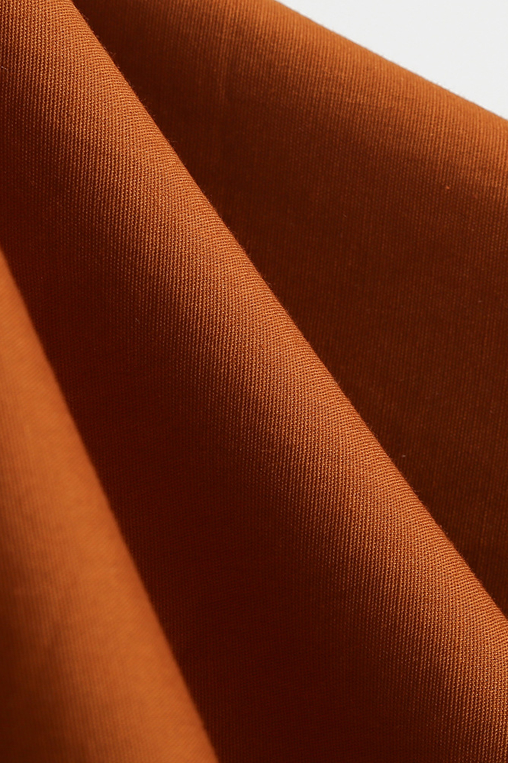 Vintage Brown 1950s A-Line Swing Dress with Square Neck