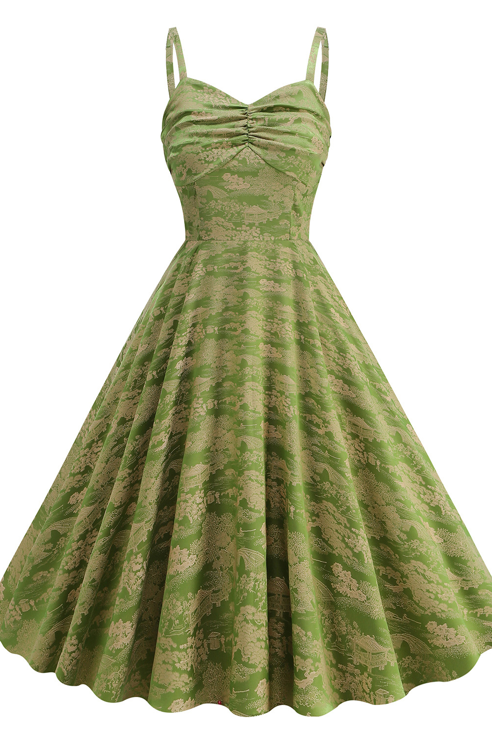 Hurley Women's A-Line Swing Dress - 100% Rayon Slub Poplin With Square Neck & Tied Spaghetti Straps