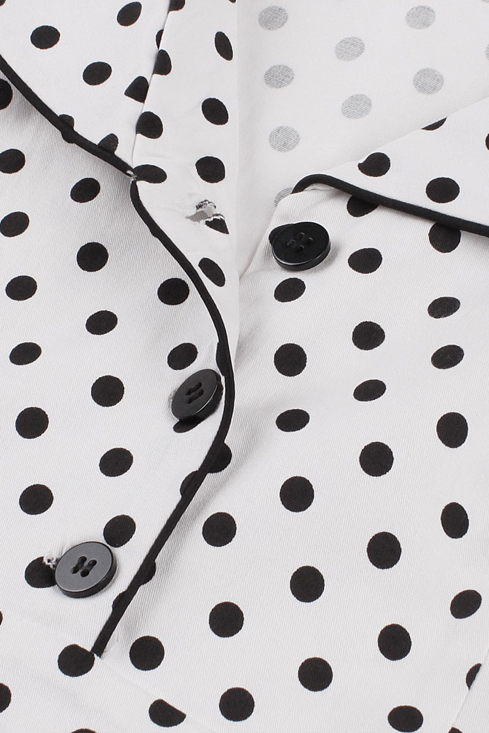 Versatile Vintage White Casual, Formal/Party Occasions Dress with Polka Dot