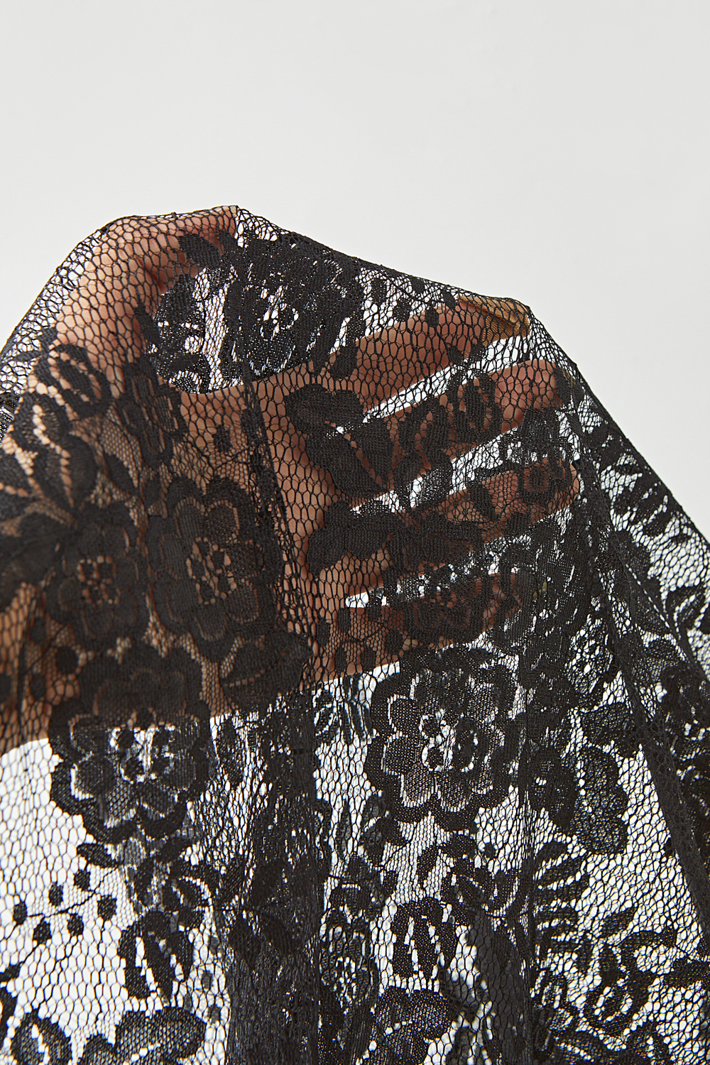 V-Neck Lace Appliqué Short Sleeves Midi Cocktail Aline Dress