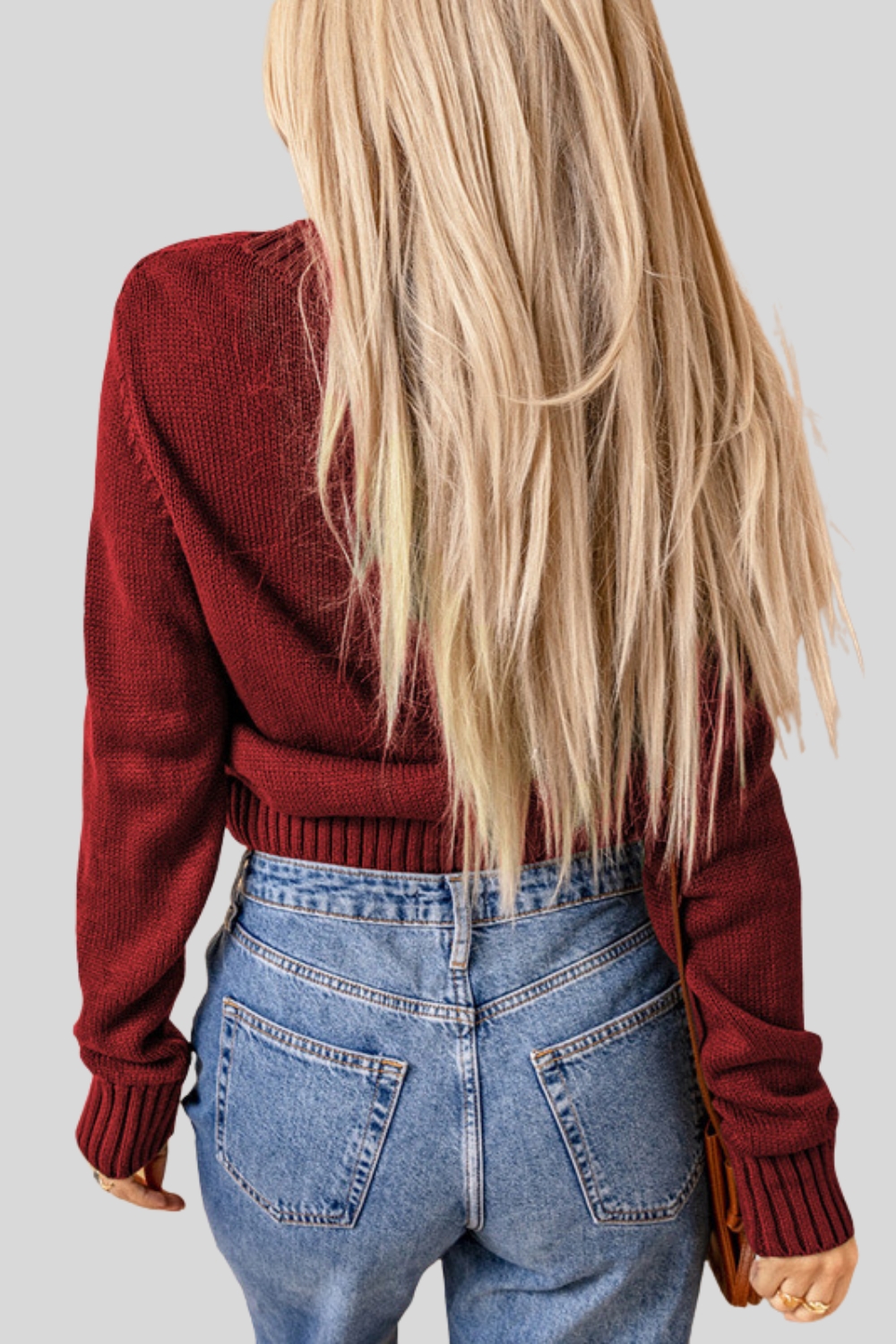 2024 Autumn New Solid Color Knit Cardigan for Women - Versatile Button Pocket Long Sleeve Outerwear