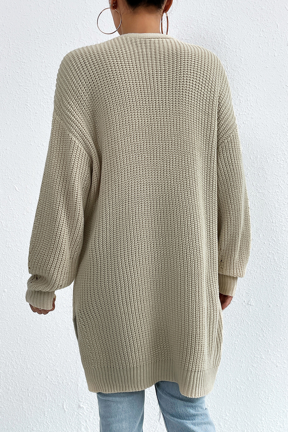 Long-Sleeve Comfortable Casual V-Neck Sweater Cardigan