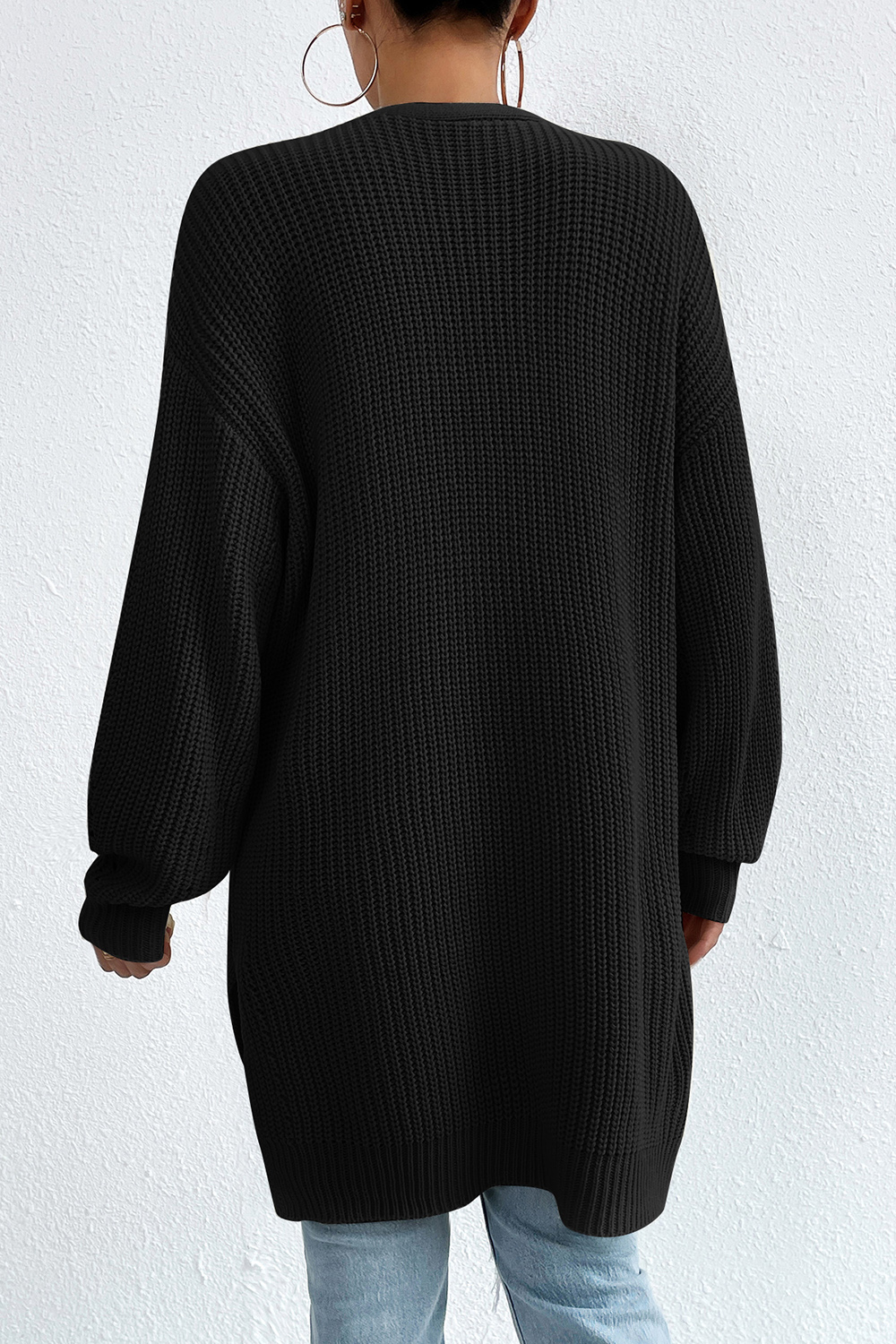 Long-Sleeve Comfortable Casual V-Neck Sweater Cardigan