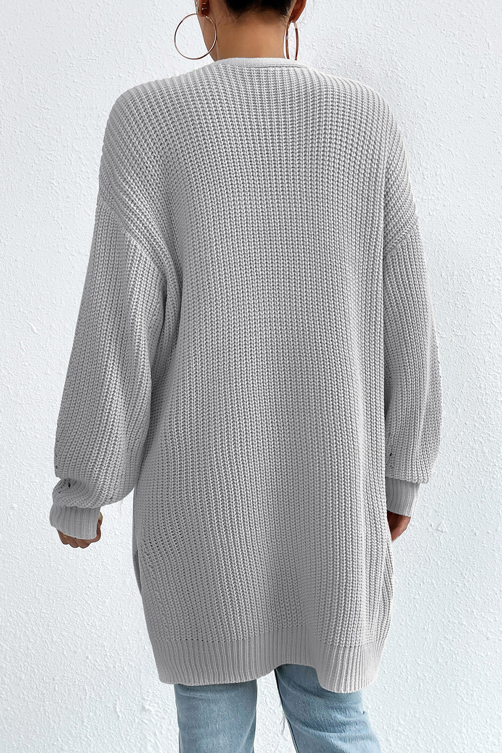 Long-Sleeve Comfortable Casual V-Neck Sweater Cardigan