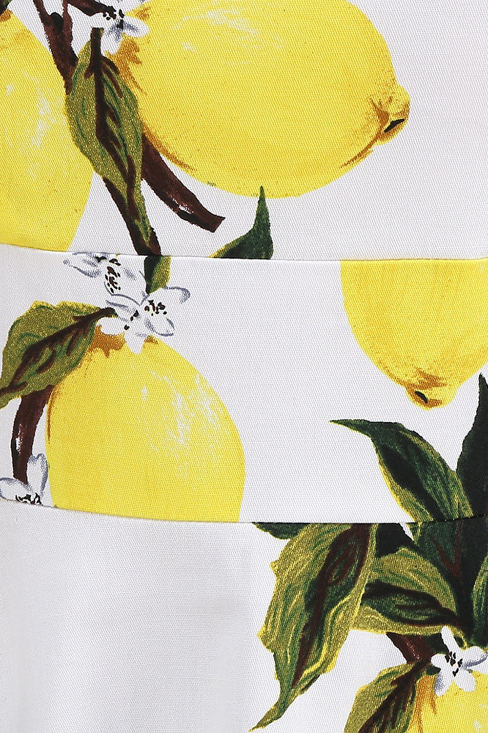 Elegant High-Waisted A-Line Blue Floral Vintage Dress