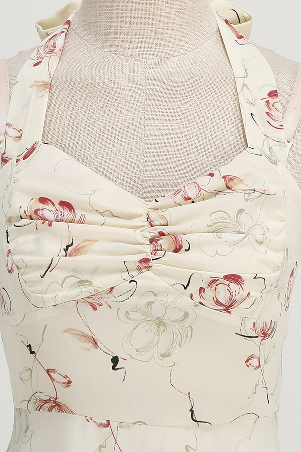 Elegant Vintage Black Grid 1950s A-Line Swing Dress with Halter Neckline