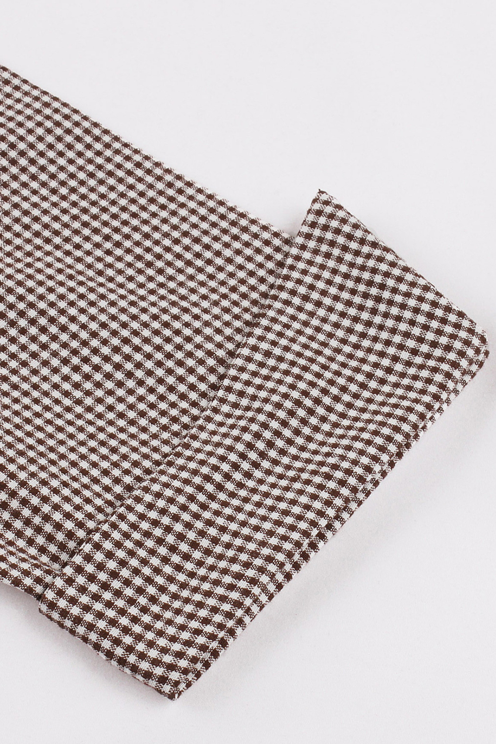 Modest Vintage Black Grid A-Line Swing Dress with Belt