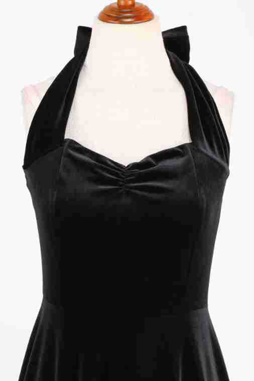 Elegant 1950s Vintage A-Line Velvet Cocktail Party Dress