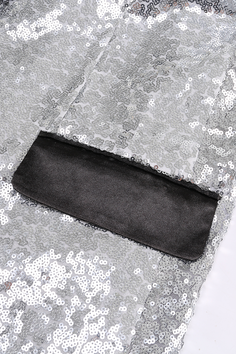 Sequin Women's Blazer with Shiny Lapel