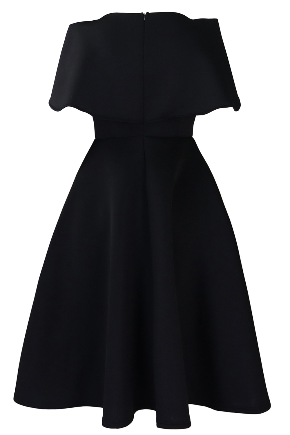 Round Neck Ruched Short Sleeve Knee-Length Cocktail Dress