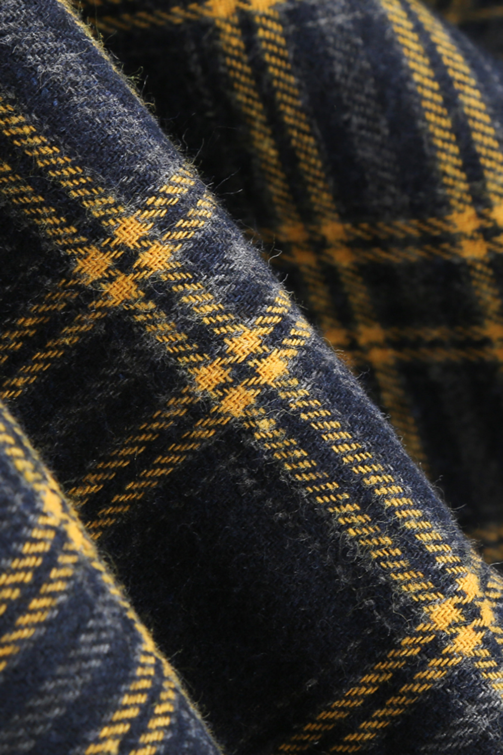 Plaid A-Line Midi Dress with Round Neck and Tie Waist – Short Sleeve Casual Summer Dress