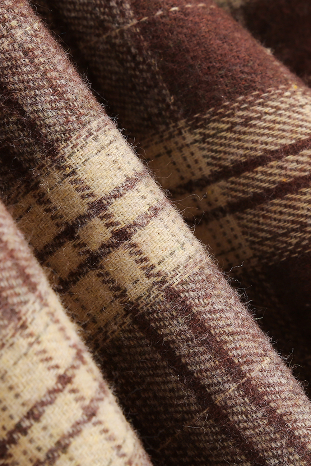 Plaid A-Line Midi Dress with Round Neck and Tie Waist – Short Sleeve Casual Summer Dress