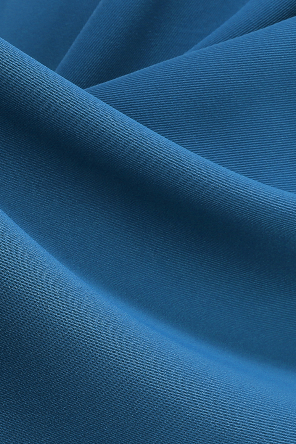 Solid Color Round Neck Short Sleeve Ruched Satin A-Line Midi Cocktall Dress