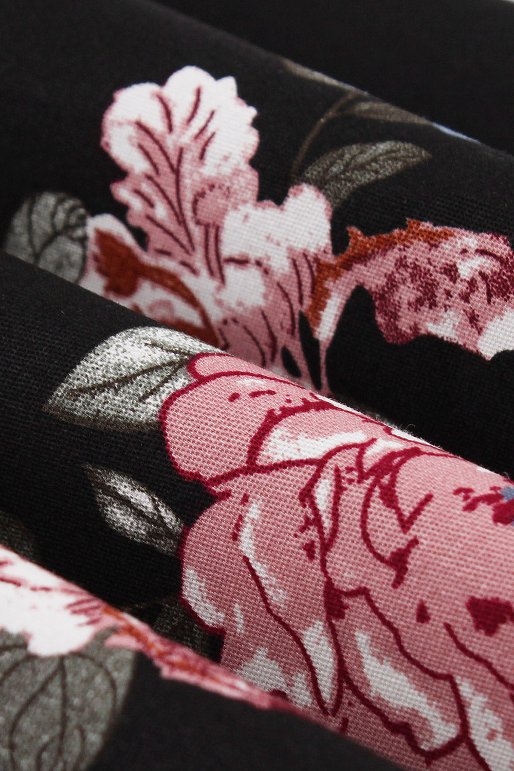 Round Neck Bowknot Floral Print Tie-Waist Midi Party Dress