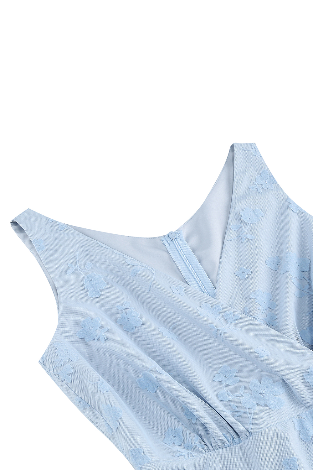 Elegant V-Neck Sleeveless Bow Tie Mid-Length Cocktall Dress for Women