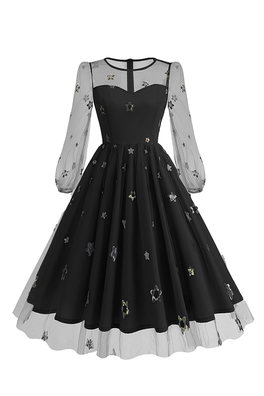 Sexy Appliques Tulle A-Line Cocktall Dress
