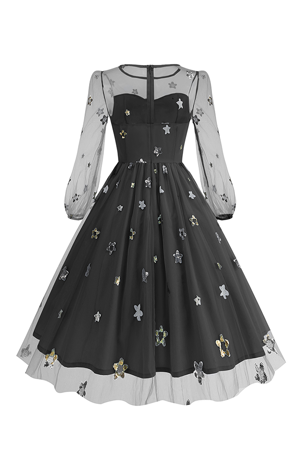 Sexy Appliques Tulle A-Line Cocktall Dress