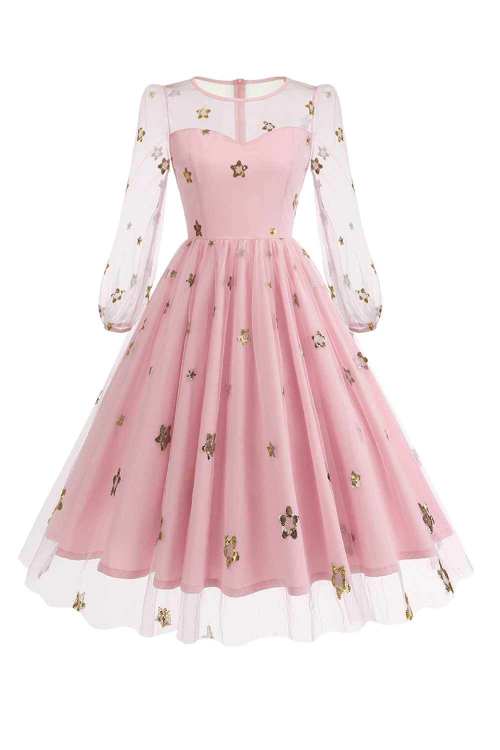 Sexy Appliques Tulle A-Line Cocktall Dress