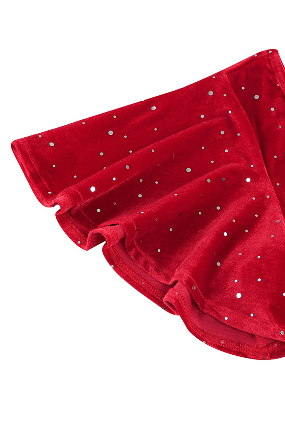 Classic Shimmering A-Line Midi Dress with Cape Sleeves