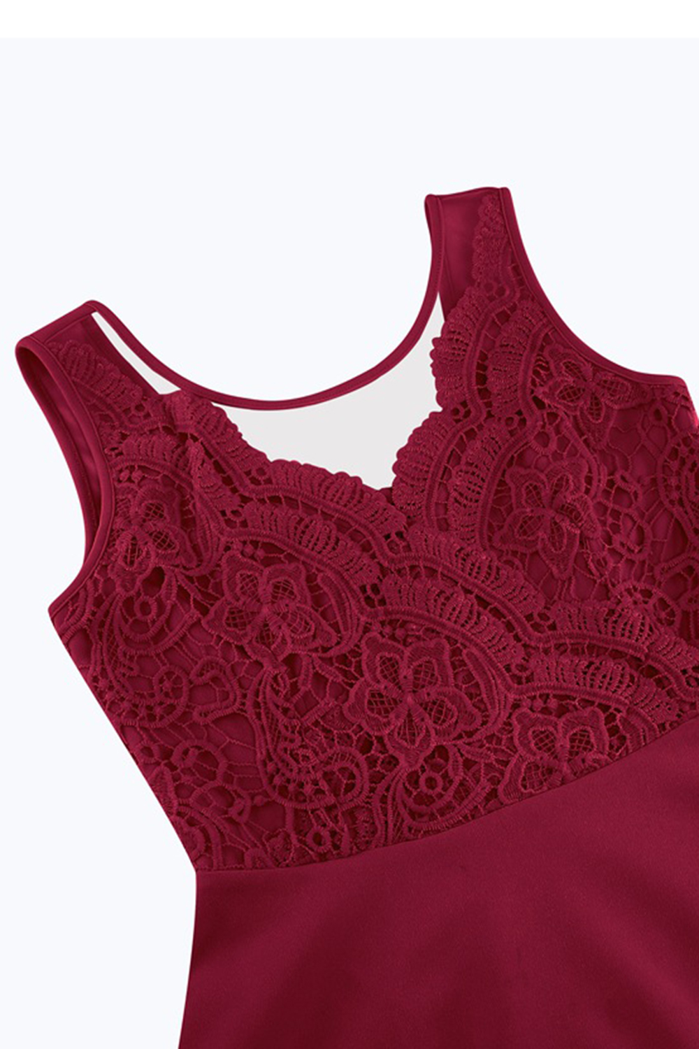 Sexy Lace Embroidered A-Line Tea Dress