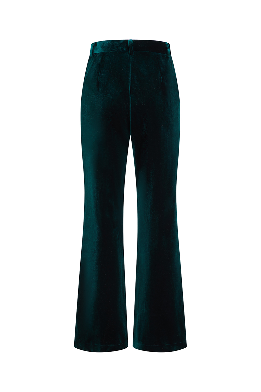 2 Piece Dark Green Velvet Double Breasted Slim Fit Business Suits