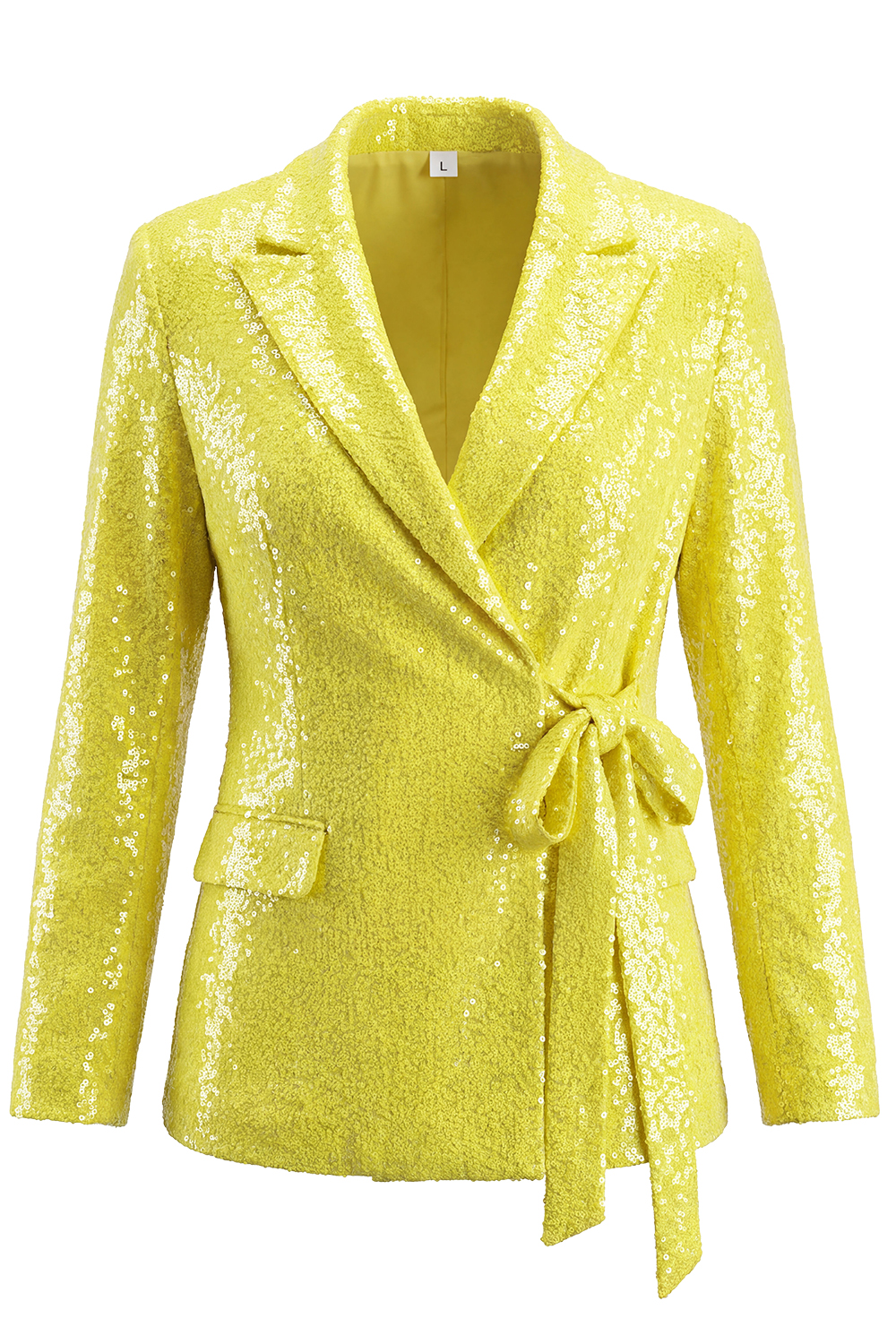 Sparkly Silver 2 Piece Sequins Notched Lapel Women Party Suits
