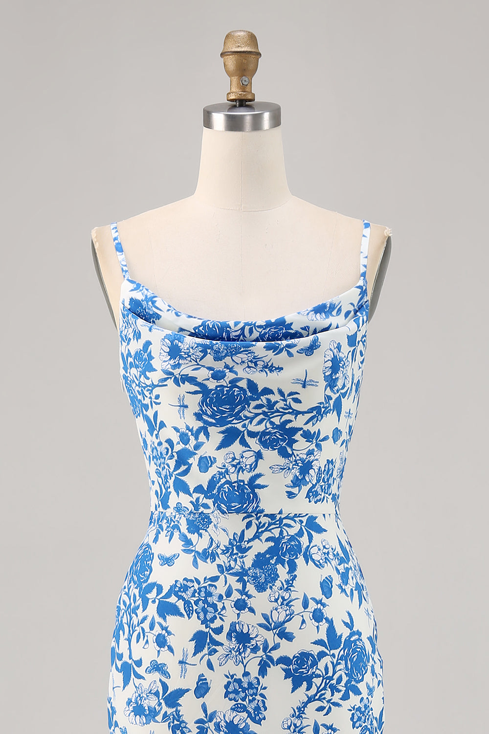 Red Sheath Long Floral Wedding Guest Dress
