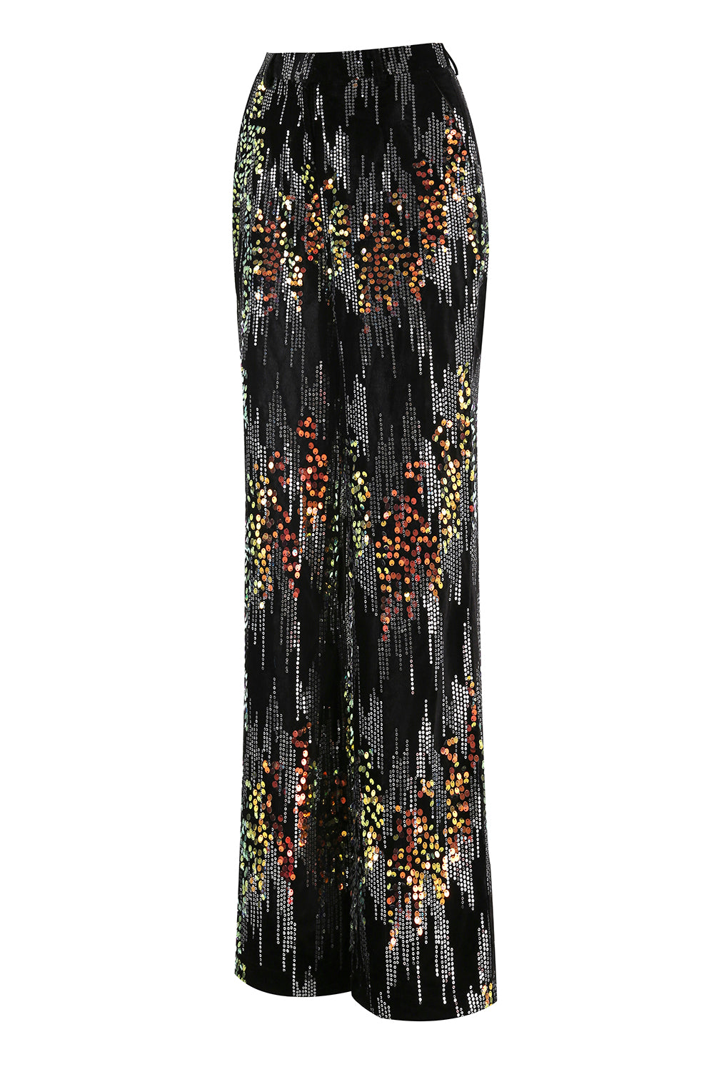 2 Piece Sparkly Black Sequin Peak Lapel Women Prom Suits