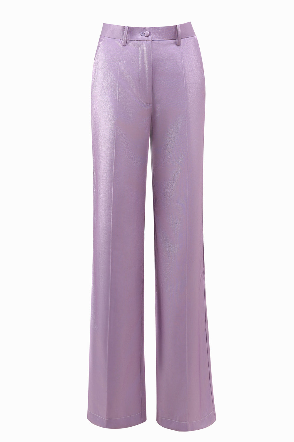 Wisteria 2 Piece Satin Peak Lapel One Button Women Prom Suits