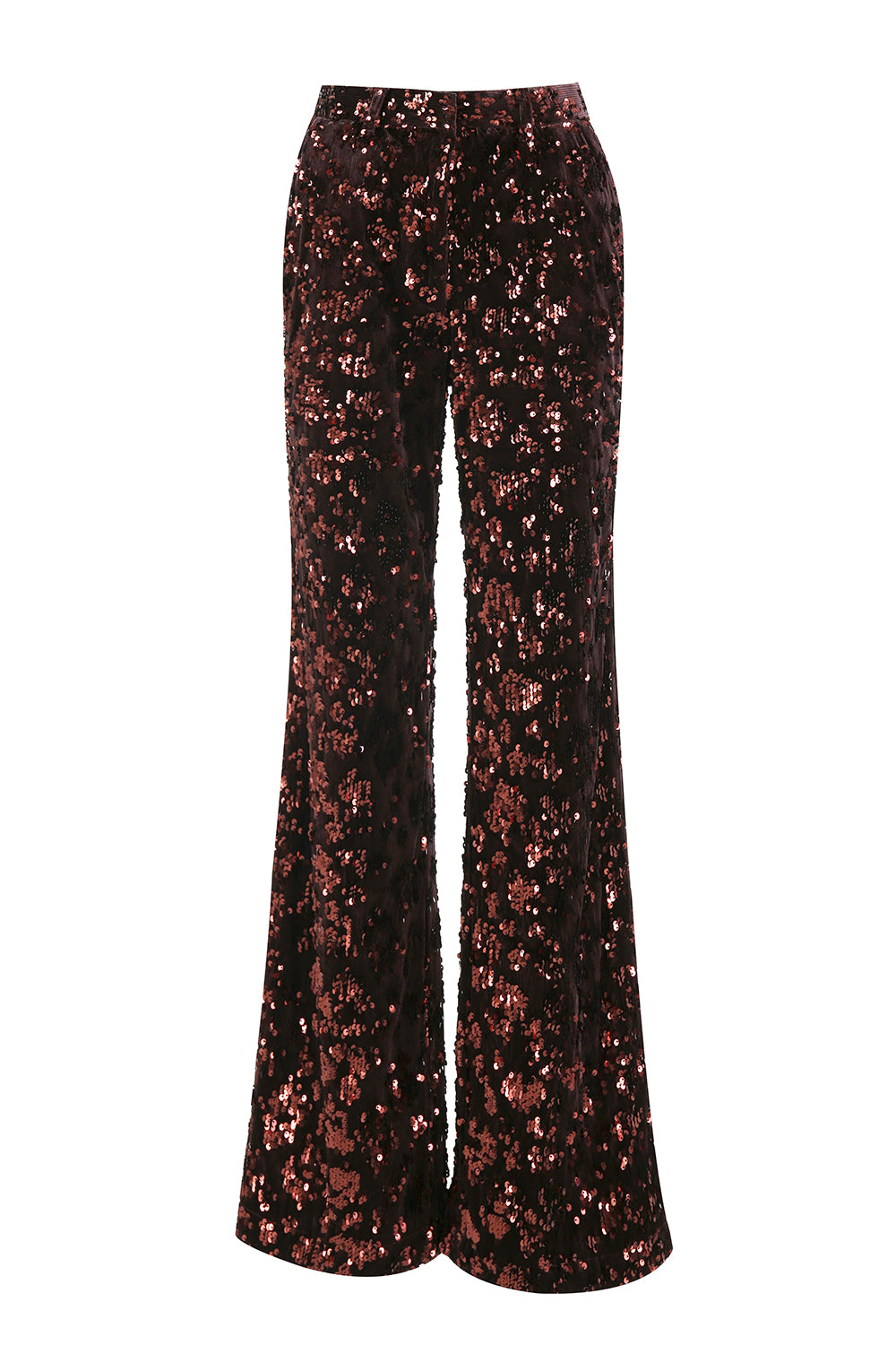  2 Piece Sequin Sparkly Coffee Peak Lapel Women Prom Suits with Sash