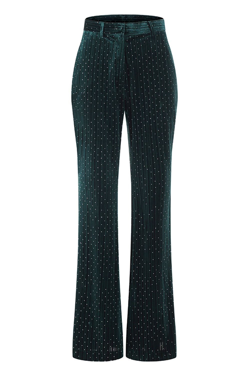 Sparkly Dark Green 2 Piece Peak Lapel Long Sleeves Women Prom Suits