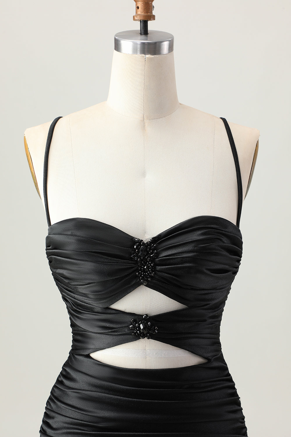 Sparkly Blue Tight Cut Out Cami Short Homecoming Dress