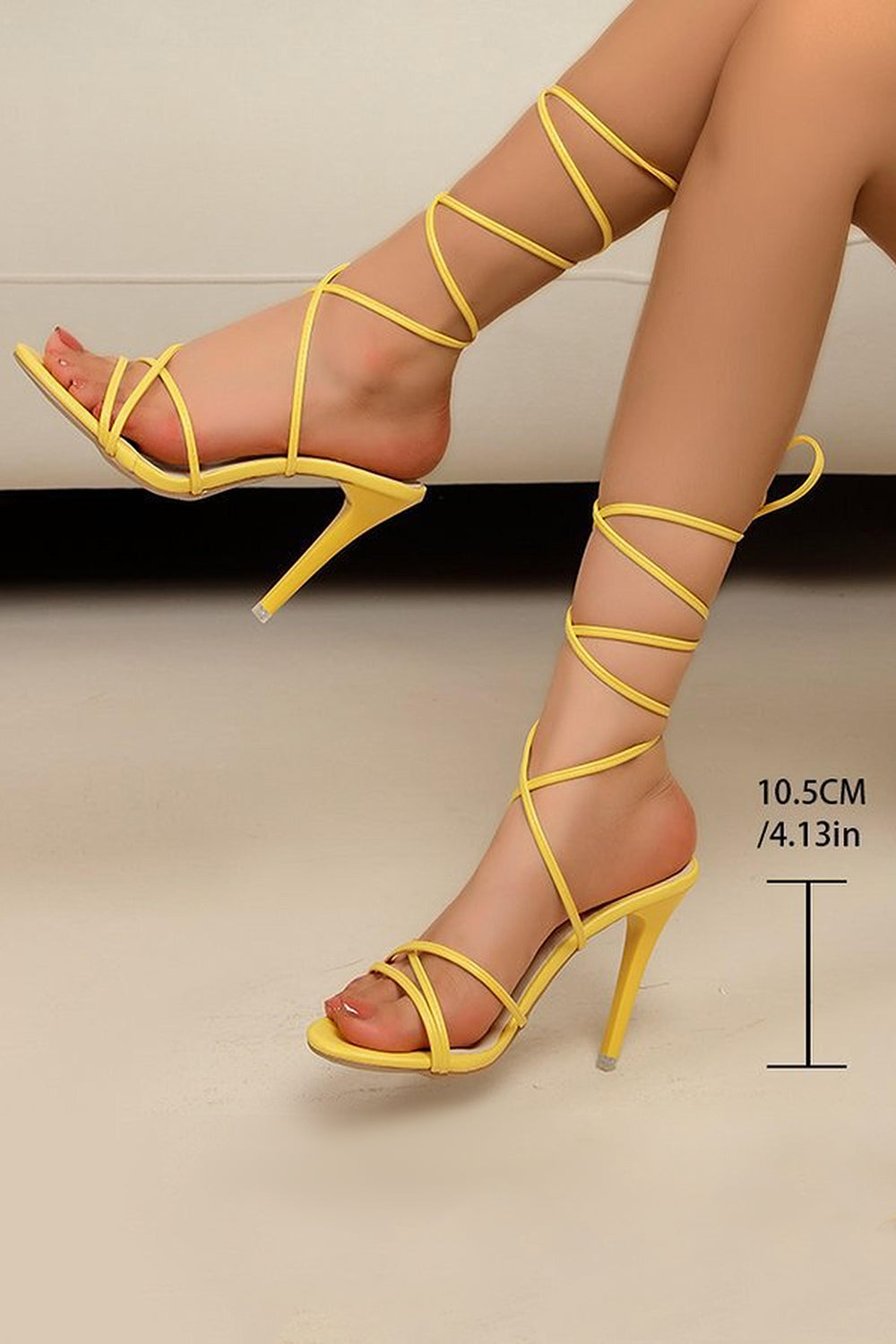 Sparkly Golden Strappy Gladiator Stiletto High Heel Sandals