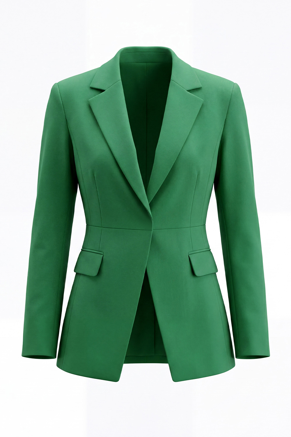 2 Piece Red Notched Lapel Long Sleeves Business Suits with Pockets