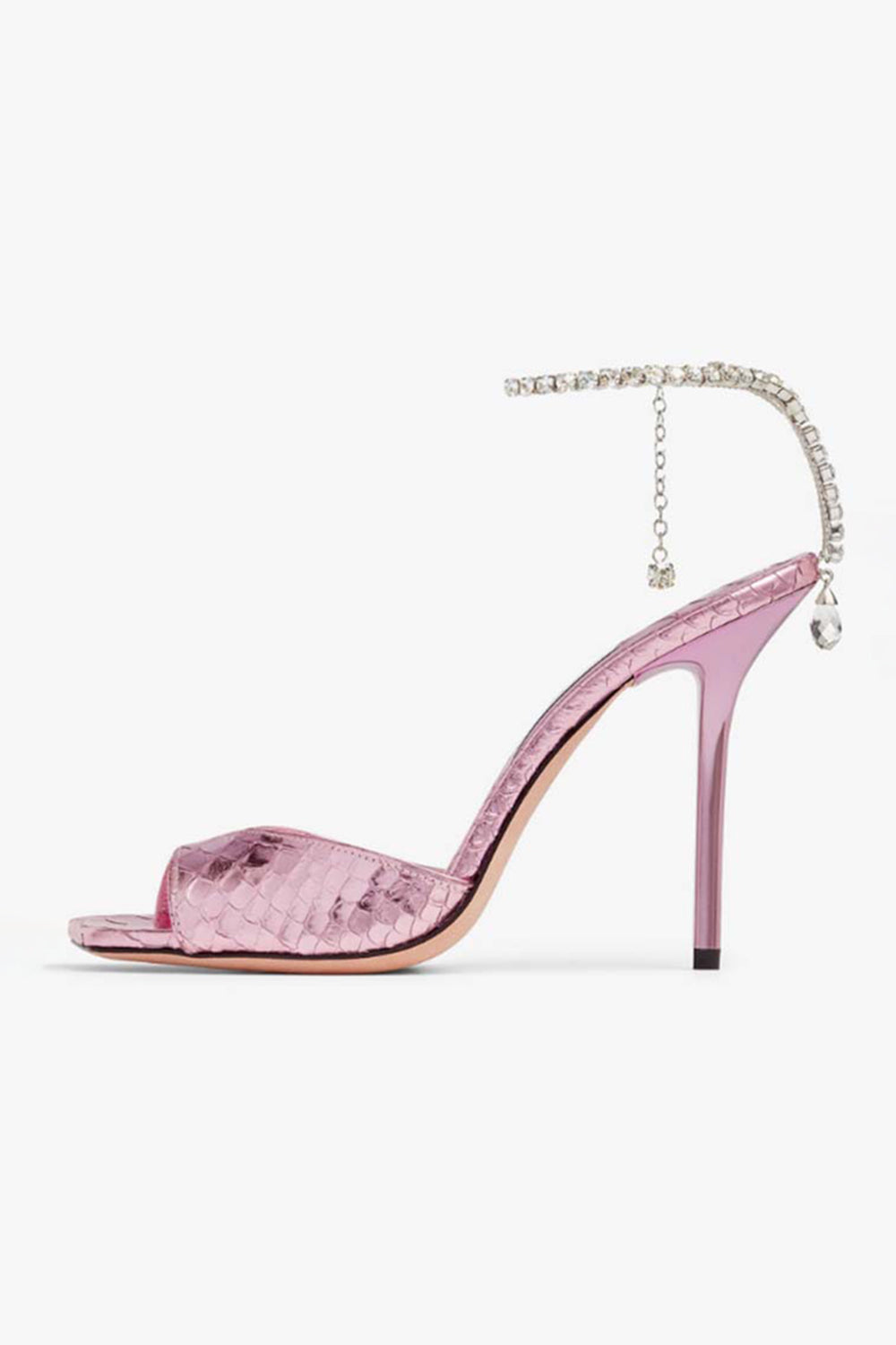 Sparkly Blue Prom Stilettos High Heels with Rhinestones