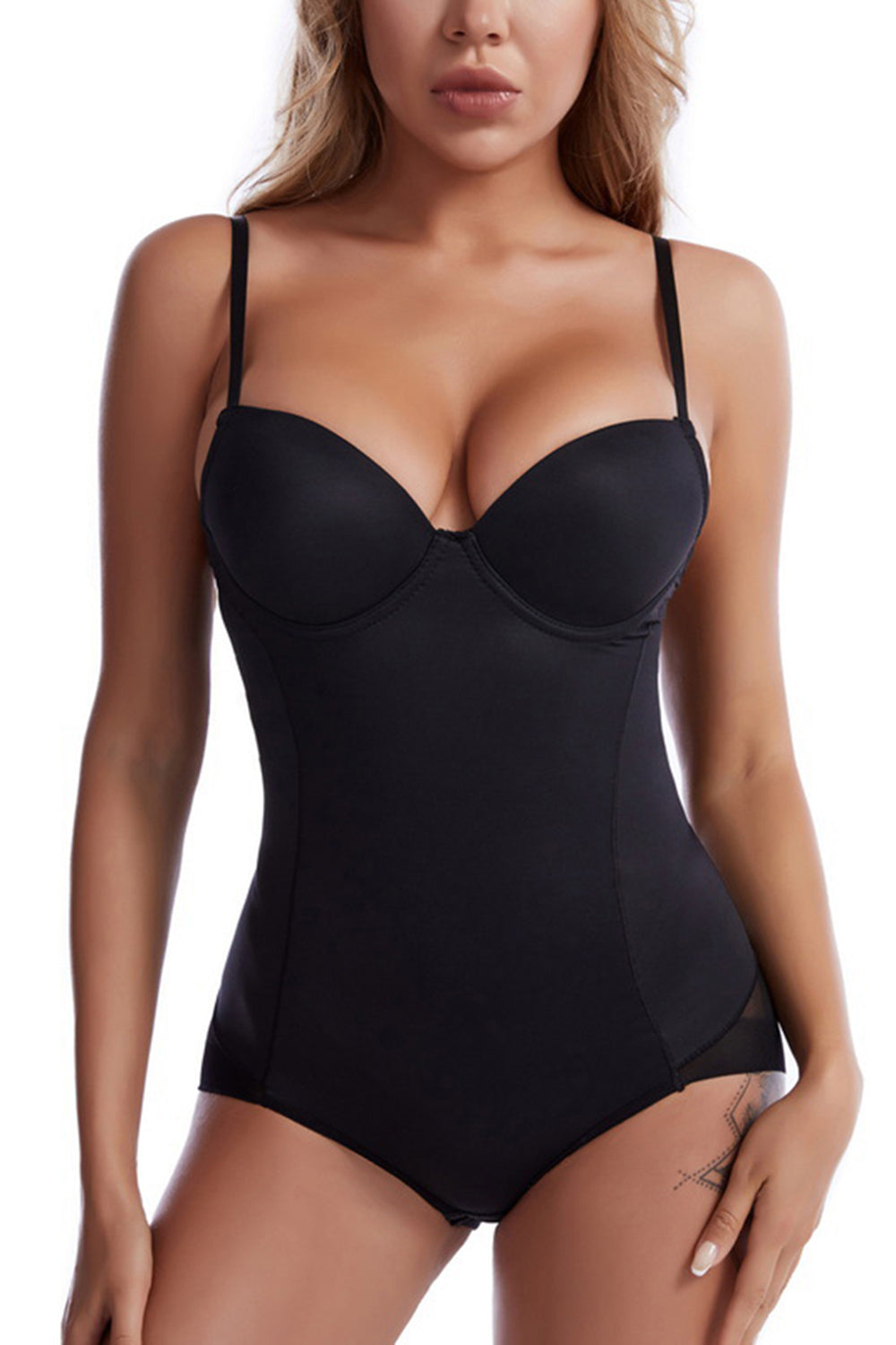 Tummy Control Black Push Up Seamless Shapewear