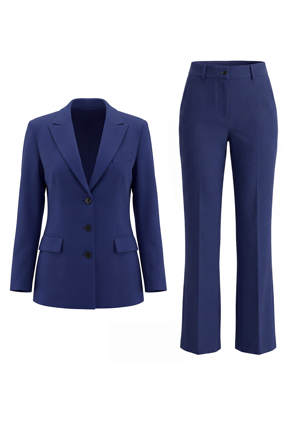 2 Piece Khaki Single Breasted Peak Lapel Business Suits